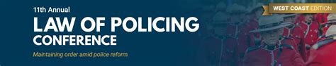 Webinar 11th Annual Law Of Policing Conference November 4th 5th