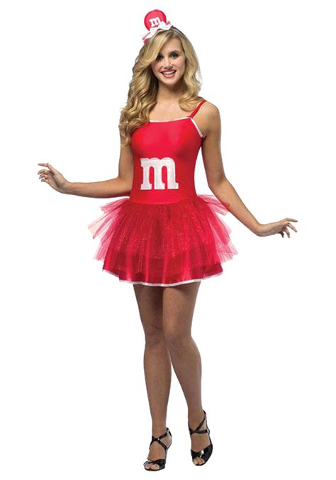 Womens Mandm Red Party Dress Halloween Costume Ideas 2021