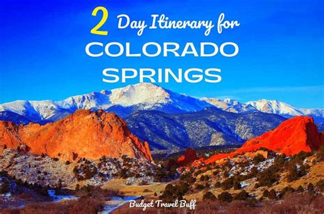2 Days In Colorado Springs Itinerary On A Budget