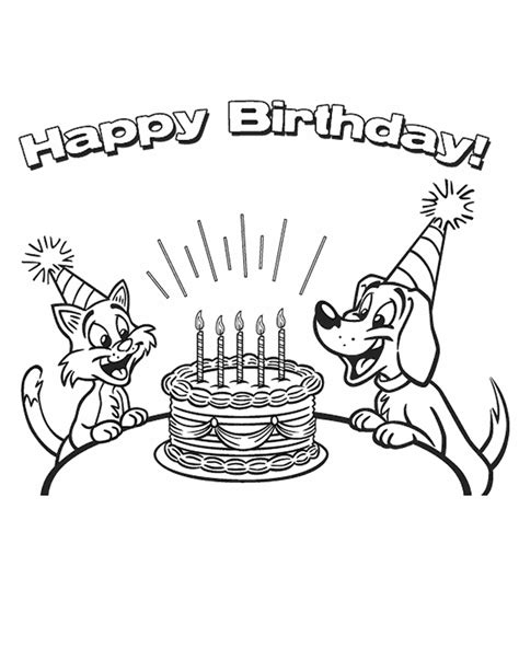 Cocomelon friends printable party backdrop banner | digital birthday poster high cocomelon preschool educational videos teach kids about letters, numbers, shapes, colors, animals. Happy Birthday Pets - Free Printable Coloring Pages ...