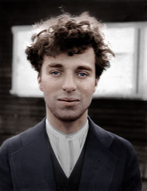 Charlie Chaplin In Color 1916 Historycolored Charlie Chaplin Male Movie Stars Colorized