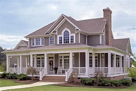 Plan 16804wg Country Farmhouse With Wrap Around Porch Country Style