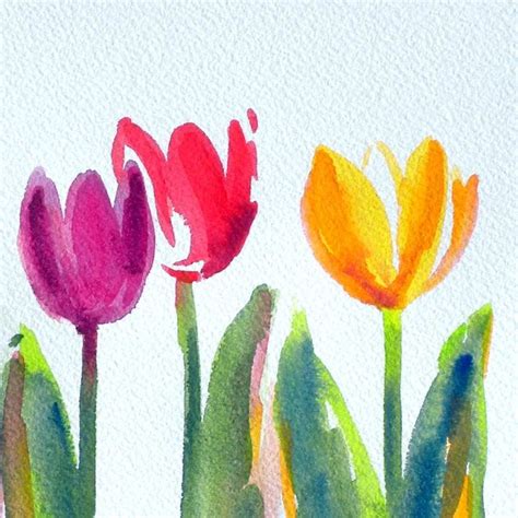 Simple Watercolor Flowers At Explore Collection Of