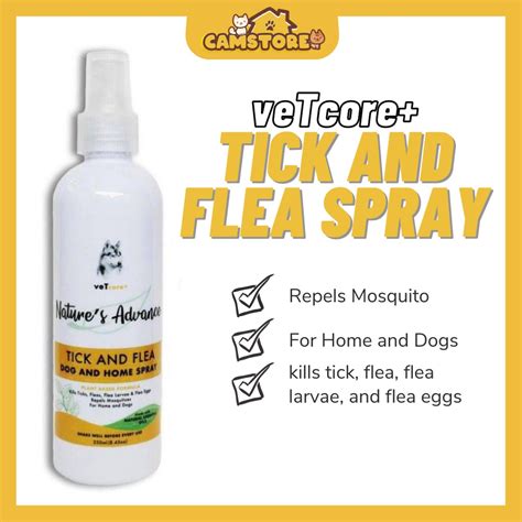 Vet Core Natures Advance Tick And Flea Spray 250ml Shopee Philippines