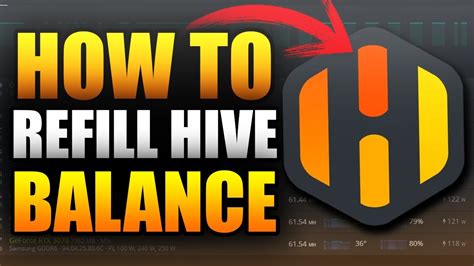 How To Fill Your Hive Mining Balance Youtube
