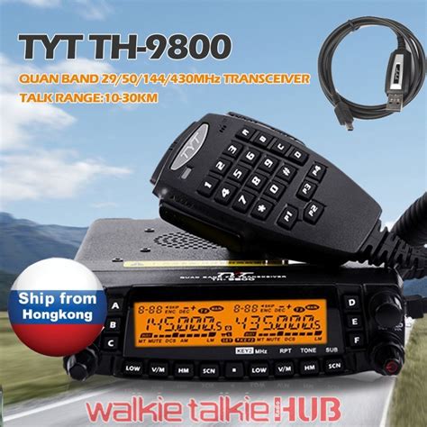 Tyt Th 9800 Quad Band Car Truck Radio Two Way Radio