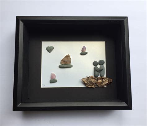Gift For Wife Gift For Girlfriend Pebble Art Gift Unique Engagement ...