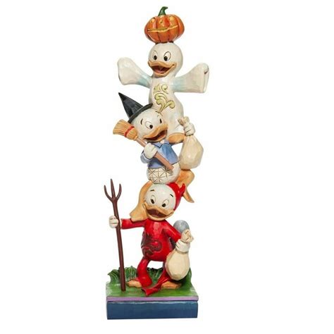 Disney Traditions Halloween Stacked Huey Dewey And Louie Figurine