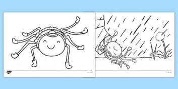 For page 9, cut out the spider and glue to a craft stick. Incy Wincy Spider Coloring Sheets (teacher made)