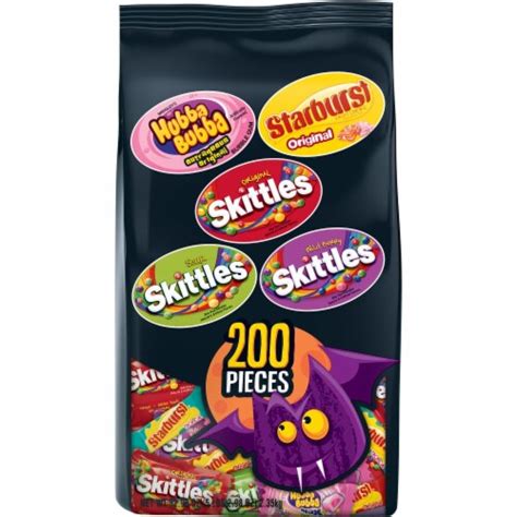 Starburst Skittles And Hubba Bubba Gum Halloween Candy Bite Size