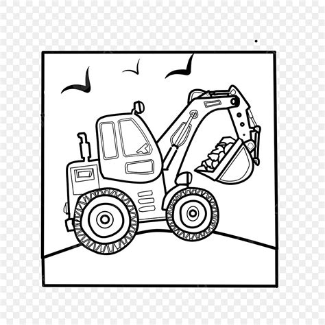 Excavator Jcb Vector Art Excavator Drawing Excavator Sketch