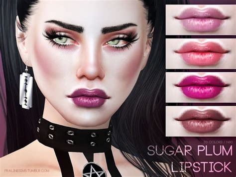 Sims 4 Ccs The Best Lipstick By Pralinesims Makeup Cc Queen Makeup