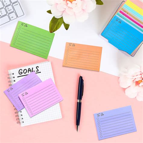 Buy Pieces To Do List Sticky Notes Assorted Colors Lined Sticky Notes