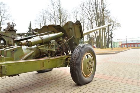 Soviet Anti Aircraft Gun Of The Second World War Stock Photo Image