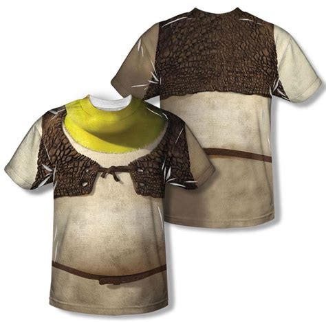 Shrek Costume Sublimation Shirt Frontback Print Shrek Costume