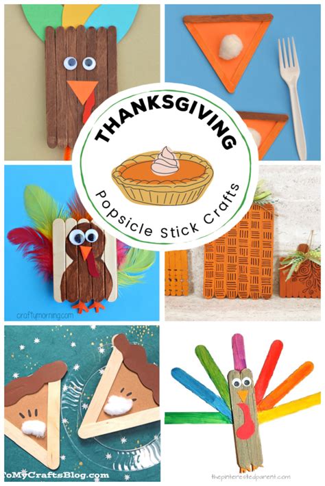 Popsicle Stick Thanksgiving Crafts For Kids To Create