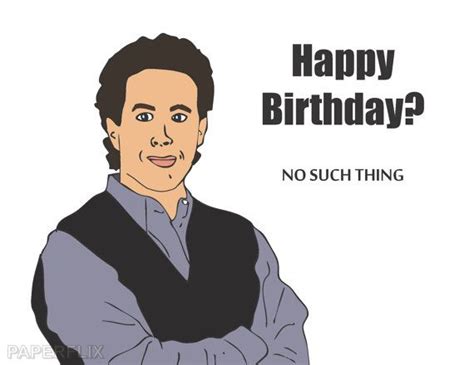 Bogo Sale Jerry Seinfeld Birthday Card No Such Thing As A Etsy