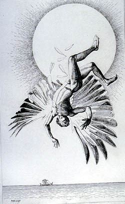 Icarus Falling Illustration