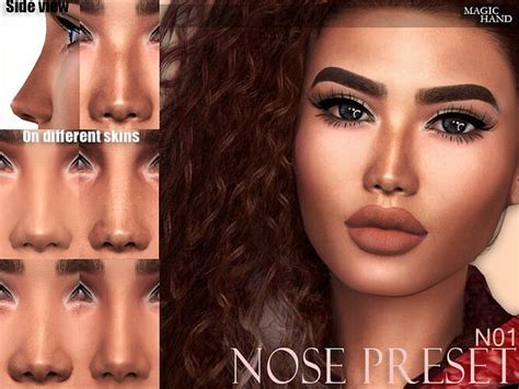 Nose Preset N01 By Magichand At Tsr Sims 4 Updates
