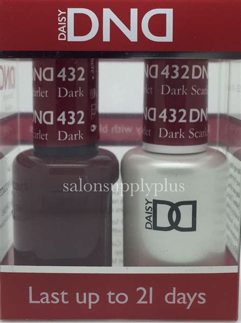 432 DND Duo Gel Dark Scarlet Pink Gel Nails Gel Nail Colors
