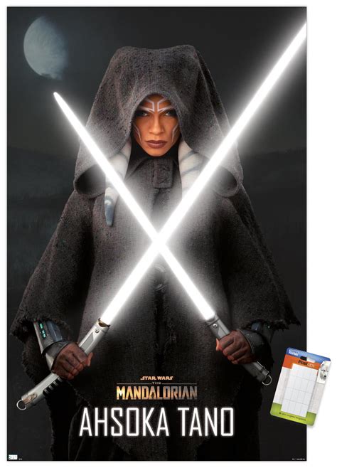 Star Wars The Mandalorian Season 2 Ahsoka Lightsabers Wall Poster