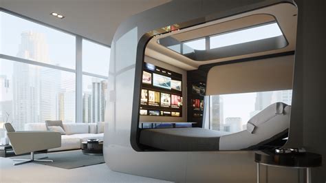 Hican Futuristic Canopy Luxury Bed Myconfinedspace
