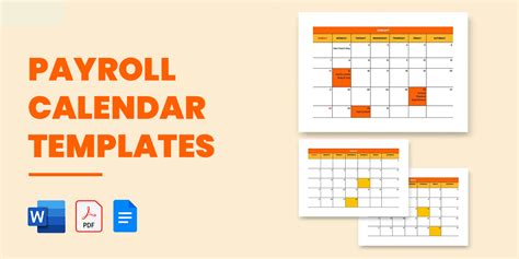 Payroll Calendar Template 13 Free Excel Pdf Document Downloads