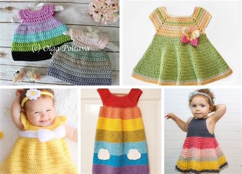 Easy Baby Dresses For Beginners Free Crochet Patterns In 2020 Crochet