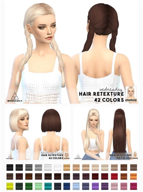 Sims 4 Hairs Miss Paraply Mixed Bag Of Clay Hairs