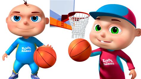 Zool Babies Playing Basket Ball Animated Funny Cartoon Cartoon