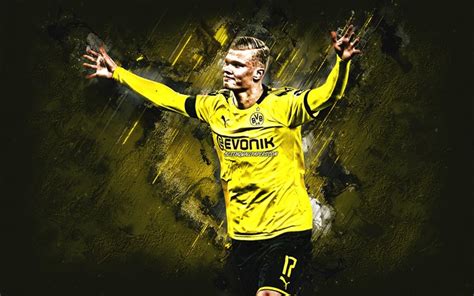 And he has immediately vaulted dortmund back into the. Download wallpapers Erling Braut Haaland, BVB, Borussia ...