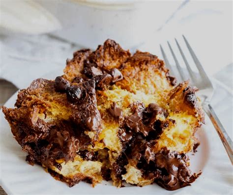 Chocolate Croissant Bread Pudding Nomtastic Foods