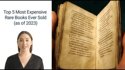 Top 5 Most Expensive Rare Books Ever Sold As Of 2023 Youtube