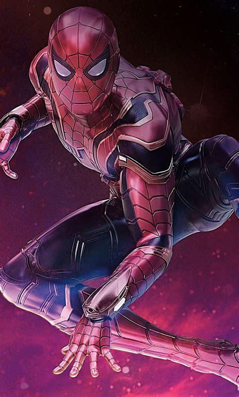 1280x2120 Spiderman New Suit For Avengers Infinity War Iphone 6 Hd 4k