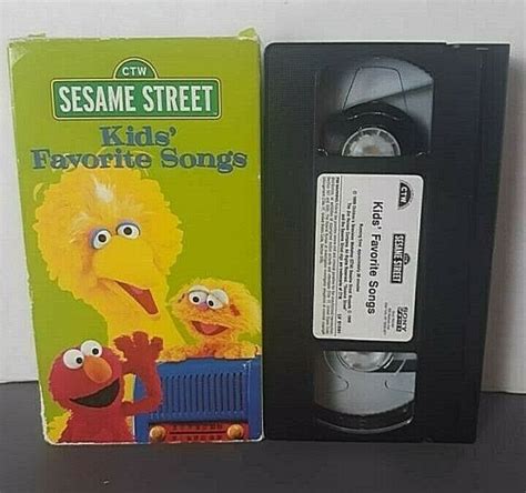 Sesame Street Kids Favorite Songs Vhs 1999 For Sale Online Ebay