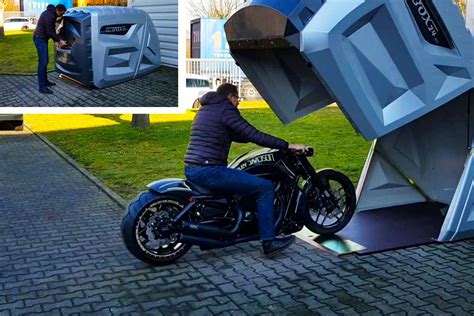 Best Motorcycle Storage Shed Little Garage Bikebox24 Thesuperboo
