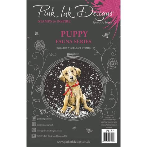 Pink Ink Designs Puppy A5 Clear Stamp Set