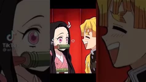 Wholesome Nezuko And Zenitsu Moment Demonslayer Shorts Anime Nezuko