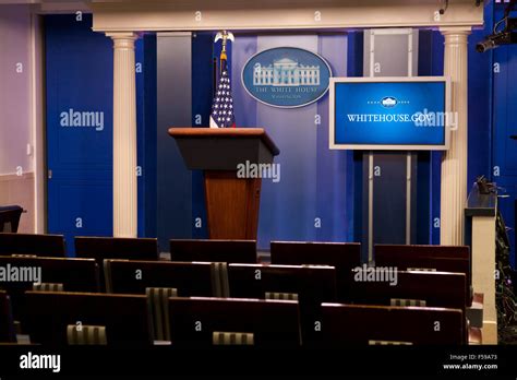 White House James S Brady Press Briefing Room Washington Dc Usa