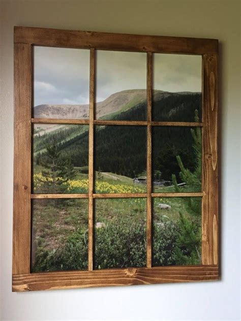 16x20 Rustic Window Frame Window Picture Frame Farmhouse Window 9
