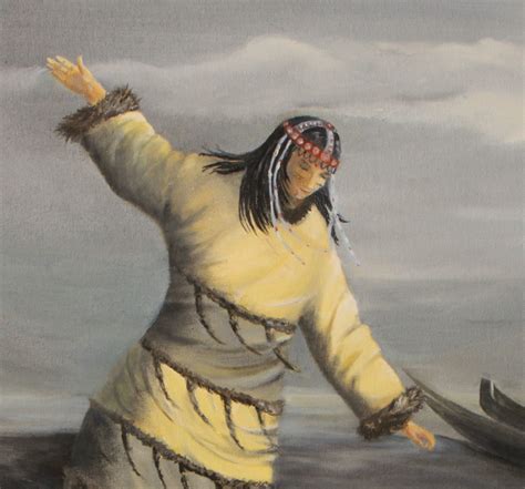 Painting Of An Aleut Dancer Native American Art Alutiiq Etsy