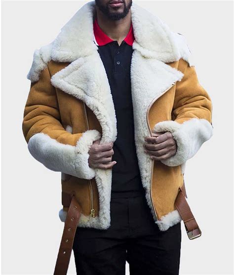 men s wje03 winter suede shearling leather jacket jackets expert
