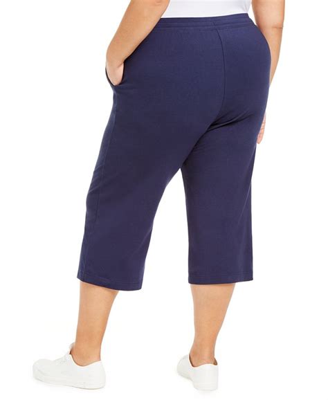 Karen Scott Plus Size Knit Capri Pants Created For Macys And Reviews