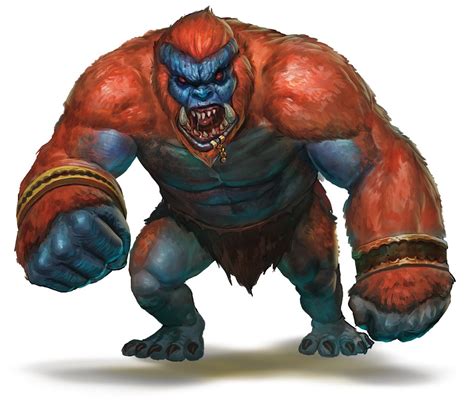 Demon Barlgura From The Fifth Edition Dandd Monster Manual Art By