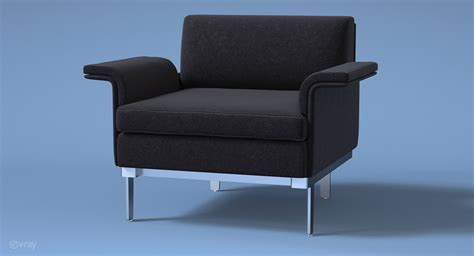 3d Model Teknion Studio Envitta Lounge Chair