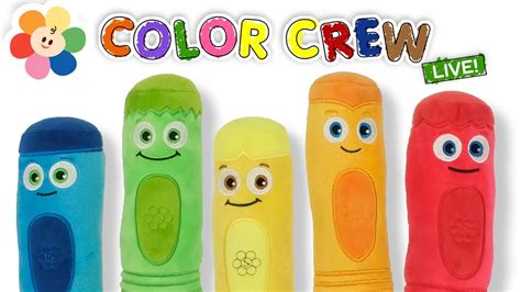 Learn Colors For Babies W Color Crew Live Coloring W Giant Crayons