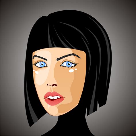 Vector For Free Use Beautiful Woman Face