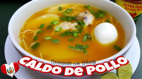 Cocinando Con Wendy CALDO DE POLLO TRADICIONAL