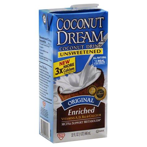 Coconut Dream Original Unsweetened Coconut Drink Shop Milk At H E B