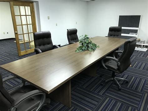 Find conference tables at wayfair. 12 ft Conference Table with 6 Leather Chairs Brand New ...